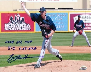 Tommy Hanson (2008 AFL MVP 5-0 0.63 ERA) Signed 8x10 Photo Auto Bonanza - Picture 1 of 1