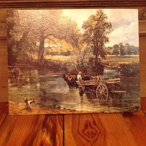 NOS Donald Art Co. NY Midcentury stampa litografica cartone 11x14 Country River - Foto 1 di 3