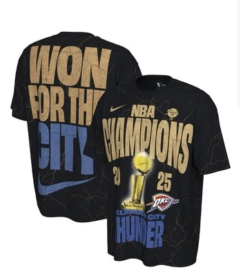 OKC Thunder Nike NBA Final Champions Locker Room Shirt XL X-Large IN HAND! Rare - Image 1 of 4