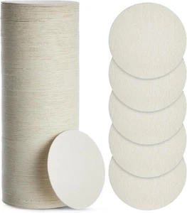 Juvale 150 Pack 4" Round Cardboard Drink Coasters White Paper Disposable - Picture 1 of 5