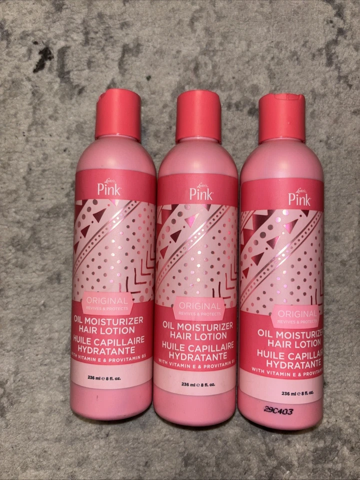 3 Pack Luster’s Pink Oil Moisturizer Hair Lotion 8oz Each - Image 1 of 1