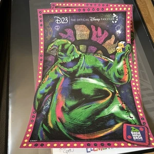 2022 D23 Exclusive Oogie Boogie Bash Poster, Disneyland, Nightmare B4 Christmas. - Picture 1 of 5
