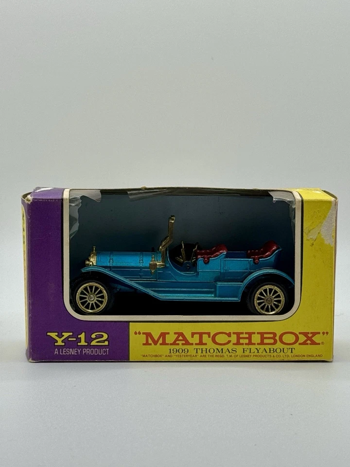Vintage NOS Matchbox Models Of Yesteryear Y-12 1909 Thomas Flyabout NEW IN BOX - Image 1 of 4