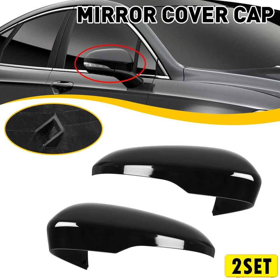 4xDriver & Passenger Side Rearview Mirror Cover Cap For Ford Fusion 02RVP1201ABK — 第 1/4 张图片