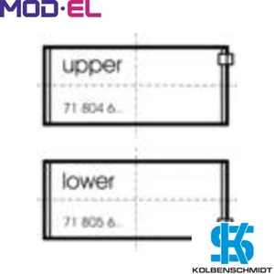 BIG END BEARINGS 79285610 FOR BF4M2012/4M2012C/4M2012B 4.0L BF4M2013C 3.8L 4cyl - Picture 1 of 6