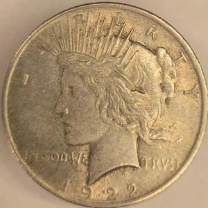 1922 VF Peace Dollar - Picture 1 of 4