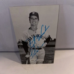 Ken Henderson Signed J. D. McCarthy Postcard SF Giants JSA COA - Picture 1 of 3