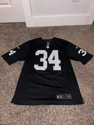 Футболка Бо Джексона On Field No34 Nike Oakland Raiders NFL * мужская средняя * б/у - Изображение 1 из 4