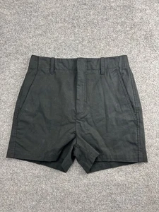 Vince Chino Shorts Women's 8 Black Stretch Cotton Slash Pockets Belt Loops - Picture 1 of 7