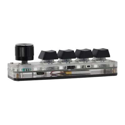 Mini Keypad 4 Keys 1 Knob USB Or BT Blue Switch Plug And Play Programmable Keypa - Bild 1 von 4