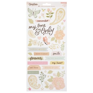 Gingham Garden Cardstock Stickers 6"X12" 91/Pkg-Accents & Phrases - Picture 1 of 1