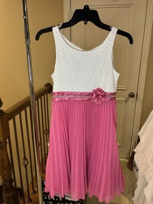 Vestido branco e rosa feminino EMILY WEST, tamanho 14 - Imagem 1 de 4