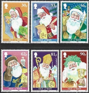 Isle of Man 2009 Christmas: Father Christmas set SG 1549-1554 MNH mint - Picture 1 of 1