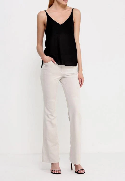 BCBG Max Azria Canvas Steph Faux-suede Flared Pant Qvv2g279 Size 6