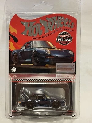 Hot Wheels Collectors Club RLC - 1986 Porsche 959 Twin Turbo, blue & in hand - Image 1 of 4