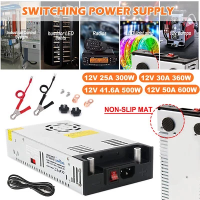 AC110V-220V To DC 12V LED Strip Drive Power Supply Switch Adapter Transformer - Image 1 of 4