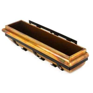 H Potter GAR229A Rustic Copper Window Box 36 inch Outdoor Decor Garden Gift Art - Picture 1 of 12