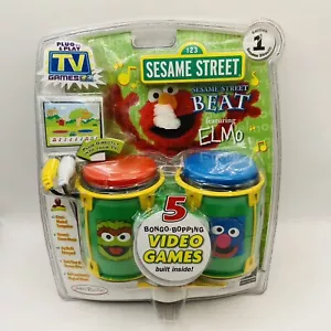 Jakks Pacific Sesame Street Beat Bongos Plug N Play TV 5 Video Games 2006 - Foto 1 di 2