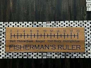 USA Carved Handcrafted wood Fisherman’s Ruler - Picture 1 of 9