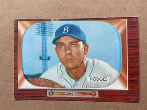 1955 Bowman  Gil Hodges #158 Dodgers - Picture 1 of 2