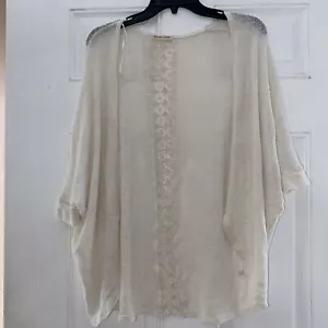Rolla Coster Damen Strickjacke Größe XL mittellang weiß vorne offen - Bild 1 von 10