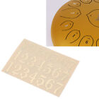 Ethereal Drum Note Sticker Steel Tongue Drum Bronzing Scale Stickers Decorat FD5
