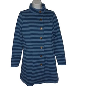 Matilda jane Womens Momma Jacket fall Breezes Size XS Blue Stripe Button Preppy - Picture 1 of 7