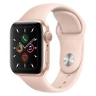 Apple Watch Series 5 40 mm GPS Aluminium Or et Bracelet Sport Rose bon état g...