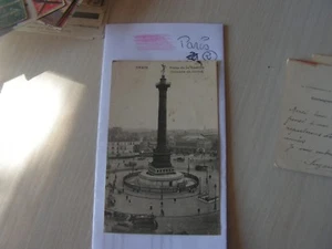 carte postale vers 1900 paris place bastille - Bild 1 von 2