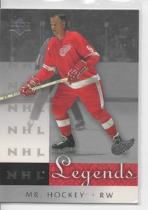 2000-01 UPPER DECK GORDIE HOWE NHL LEGENDS