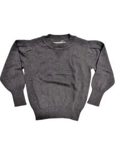 Coco Blanc Heather Blue Puff Sleeve Sweater Girl Size 8 - Picture 1 of 2