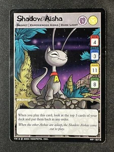 Neopets TCG MP 12/15 Shadow Aisha Experienced Promo MP/HP - Picture 1 of 2