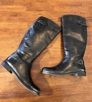 Bota de montar Sesto Beucci de cuero negro para mujer talla 9,5 - ¡Hermosa! Foto 1 de 4