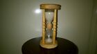 Vintage Wood and Glass Collectable Souvenir 3 minutes Sand Timer Pre-Owned