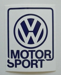 VW VOLKSWAGEN Motorsport Sticker 1990s - Photo 1 sur 2