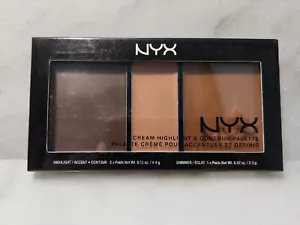 NYX Professional Makeup Cream Highlight & Contour Palette CHCP03 DEEP. - Picture 1 of 2