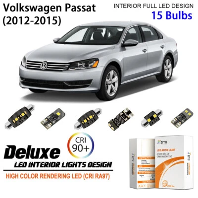 Kit de luces LED interiores para Volkswagen Passat B7 2012-2015 bombillas blancas Foto 1 de 4