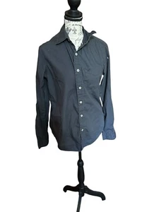 AEO American Eagle Hemd Herren S grau sportliche Passform Knopfleiste Tasche Logo klassisch - Bild 1 von 5