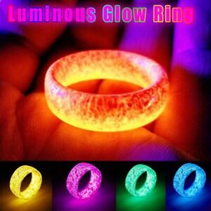 Glow Ring Shining Luminous Glowing In The Dark For Women Men Jewelry Rings