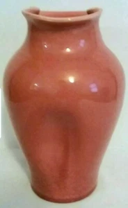 Sarreguemines French Majolica Pink Art Noveau Vase circa 1900s - Picture 1 of 8