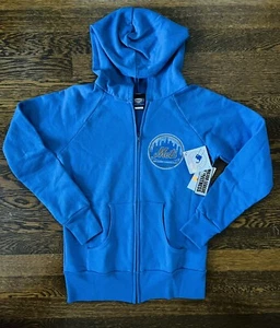 Never Worn Concept Sports New York Mets Full Zip Sweatshirt Hoodie Women Sz Sm - Picture 1 of 10
