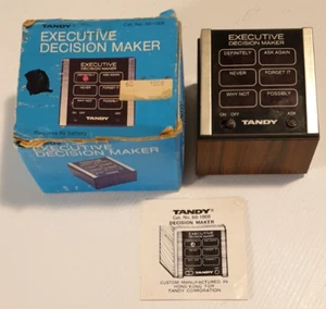 TANDY 1980s Executive Decision Maker Works Radio Shack Battery Operated 60-1008. - Picture 1 of 8