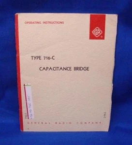 General Radio 716-C Manual con ESQUEMAS - Imagen 1 de 1