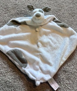 Angel Dear Dog Security Blanket Lovey Knotted Plush Puppy White Gray - Picture 1 of 6