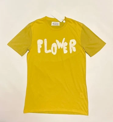Camiseta Maison Martin Margiela 2007 Flor Amarilla Bordada MM6 Y2K Talla: 48  Foto 1 de 4