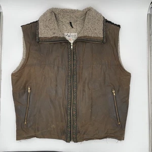 Wyoming Woolens Wax Coated Wool vest Trading Vest Made In USA (fits Like Large) - Picture 1 of 10
