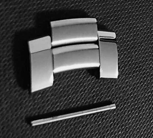 LONGINES Spirit Men's Watch Belt Band Bracelet 1 Link Silver SS 18mm used Japan - Picture 1 of 6