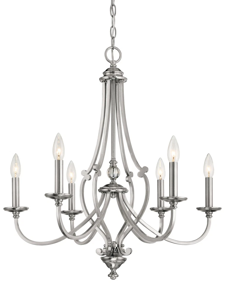 Minka Lavery 3336-84 6 Light One Tier Chandelier - Nickel - Image 1 of 1