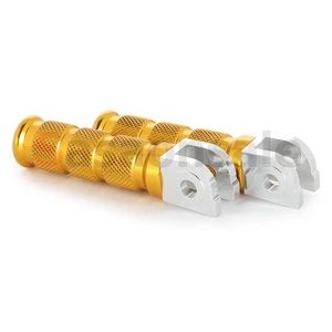Gold CNC Billet Anodized Front Foot Pegs Motorcycle Rider Rest for Honda CB CBR - Picture 1 of 5