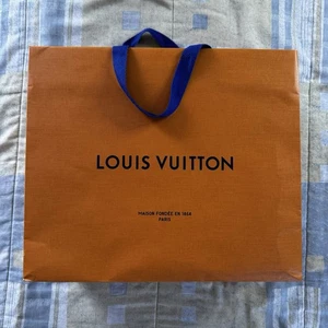 Louis Vuitton Geschenktasche klassisch orange blau String *leer* - Bild 1 von 6